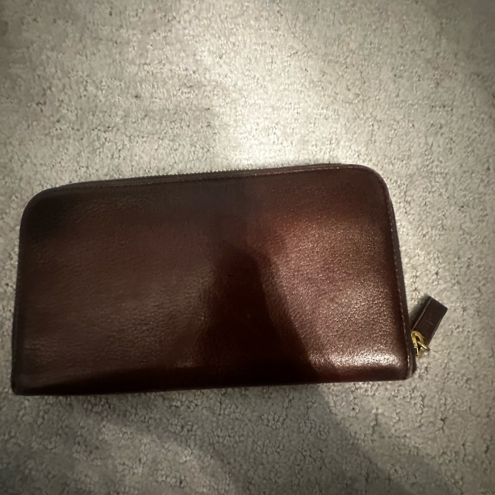 Prada Dark Brown Leather Wallet - Picture 2 of 5